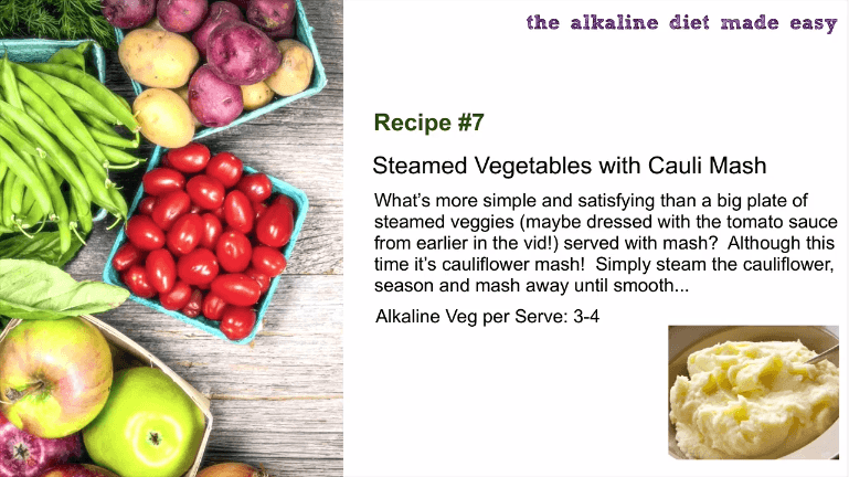 steamed veggie with cauli mash recipe