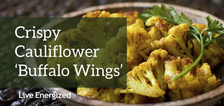 alkaline recipe: cauliflower buffalo wings