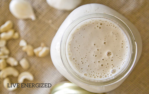 alkaline recipe: creamy cashew dressing