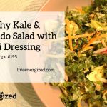 kale and avo salad with tahini dressing recipe