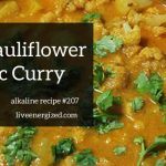 Roast Cauliflower & Turmeric Masala Curry
