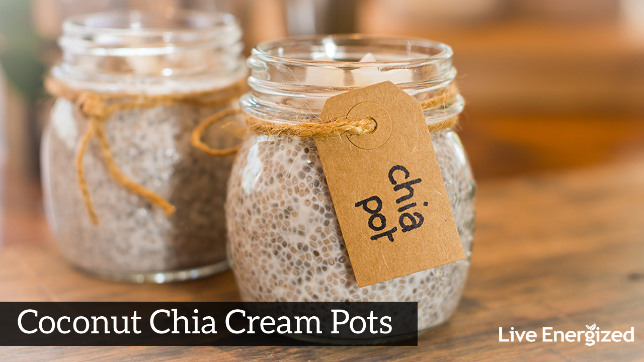 chia cream pot - planner for breakfast