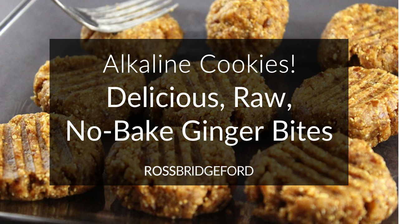 Alkaline Cookies! NoBake Raw Ginger Bites Live Energized