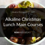 alkaline christmas lunch main course