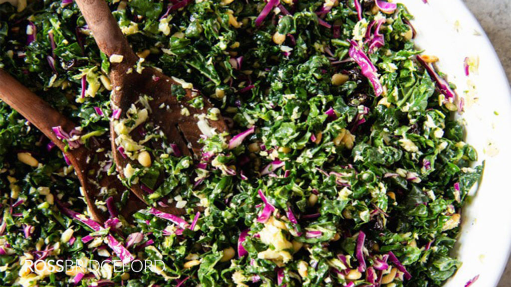 creamy kale shredded salad