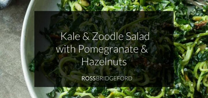 Main picture of kale and zoodle salad