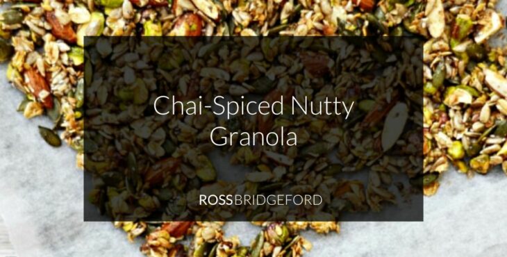Chai-Spiced Nutty Granola close up