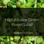 close up of green power salad