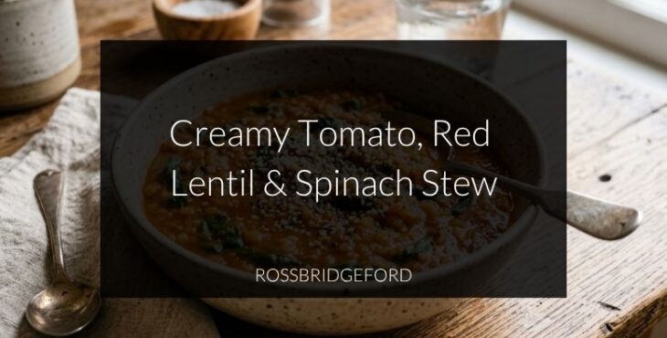 creamy tomato and lentil stew
